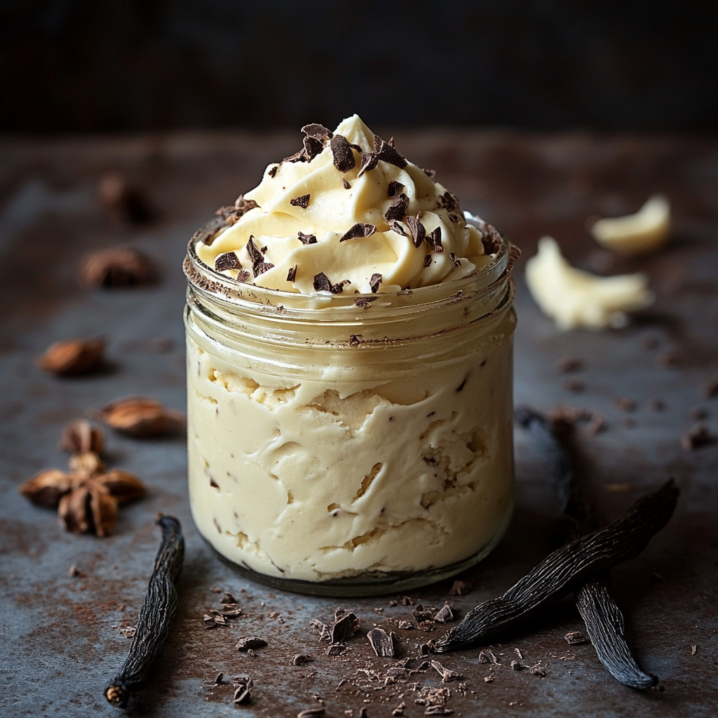 Pâte à tartiner au chocolat blanc et vanille de madagascar